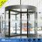 revolving door with laminated glass