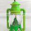 Snow Globe with Christmas Series Design Lanterns Shaped with Rubber Rope Holder, Garden Home Polyresin Decoration