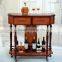 Wooden antique home bar cabinet/hanging wine glass rack