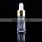 5 ml wholesale clear glass dropper bottles with aluminum cap for essential oil