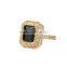 Less than 1 dollar jewelry zinc alloy rhinestone gemstone gold finger ring woman
