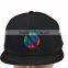 Softtextile 5 panel trucker cap with leather patch customized
