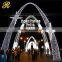 Wedding white led light decoration romantic cheap inflatable arch for sale