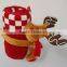 Christmas Blanket With Gift Deer Toy for Christmas,Polar Fleece Baby Blanket With Reindeer