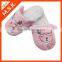 pink fluffy animal home slipper