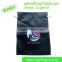 Black Screen Printing Logo Satin Hair Packaging Bag with Tassel