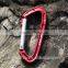 Classic Stainless Steel Oval Carabiner With Snap Hook For Climbing Use