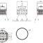 5 years warranty Meanwell driver PhilipsSMD flood light 500w 400w 300w 200w 150w Industrial led high bay light