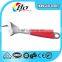 American type universal adjustable spanner wrench with red coloe handle