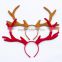 Hot selling wholesale christmas reindeer headband christmas deer antlers headband hair accessories                        
                                                                                Supplier's Choice