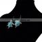 2016 Bohemia Gypsy Fashion Turtle Dangle Long Drop Turquoise Earrings For Women