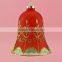 Factory supply christmas tree ornaments glass bell hot sale design christmas decoration