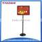 A3 Metal Round Base Telescopic Pole Restaurant Menu Display Stands