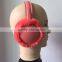 2016 New Arrival Big Size Leather and Soft Fur Earmuffs With Headphone