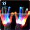 2016 Glow in the dark white led gloves for concert,light gloves led