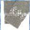 jewel embellished grey knitted thinsulate wool gloves
