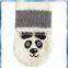 white/grey Panda Fluffy stocking for women