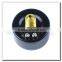 High quality black steel brass internal compound vacuumeter