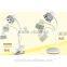 6W rechargeable lithium battery clip led desk lamp