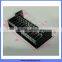China gold manufacturer professional acrylic black makeup display stand