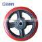 4 '' 5'' 6'' 8'' heavy duty arc PU swivel casters, industrial trolley caster wheel