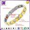 Francy bracelet gold &silver Titanium of blood pressure magnetic bracelet