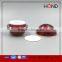 Wholesale Essional Oil Bottle Acrylic Bottle Red Color Round Ball Jar 15g 30g 50g Cosmetic Eye Jar