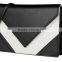 2016 HOT Design Fashion Lady Genuine Leather Envelope Clutch Bags With Color Matched Saffiano Leather Purse for Women