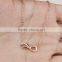 Top Selling Products 2015 Rose Gold Infinity Elegant Necklace