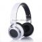 blue tooth headphones with 3.5mm line-in,foldable with leather earpad, wilress music headphone