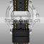 FS FLOWER - Fashion GMT Time Luminous Dial Men Watch Genuine Leather Band