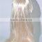 Halloween Long White Straight Wig Synthetic Costume Wig N285