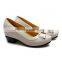 white woman cow leather dress shoes