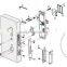 hotel door lock with handle with free software(JYC-LH4000)