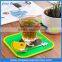 fashion silicone pot mat cartoon silicone cup mat