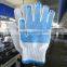 string knitted poly cotton gloves, white cotton hand gloves, cheap hand gloves, safety work gloves/guantes de algodon 081