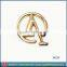 Gold color metallic shoe buckle accessories 32233