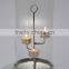 Small Votive Glass & Steel Tea light holder for Home decoration ca012