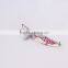 5.5cm/10g Metal Fishing Lure Hard Bait Sequin Spoon Noise Paillette with Feather/Treble Hook