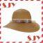 hot selling lady wide brim floppy woven paper straw hat