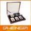 Hotsale Customized Made-in-China Wine Color Ears Packaging Leather Box(ZDJ13-P012)