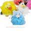 animal figure mesh bath sponge&animal head kids bath ball&animal shaped bath sponge