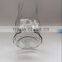 Inclined bar lines glass vase,flower shaped glass vase