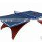 Popular 15/18/ 25mm rainbow leg tennis table international standard good price indoor/outdoor table