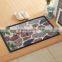 Outdoor Entrance recycled rubber embossed floor mat velour door mat