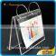 Transaprent desktop acrylic display stand table desk plastic calendar stand