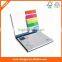 Creative combined note pad PET inside Customized printed sticky pad