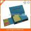 Folded sticky notes,memo pad with stationery set ballpen and plastic ruler
