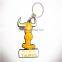 animal shaped 3d cheap pvc keychain