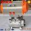 Stainless steel weld ball valve 3pcs pneumatic ball valve